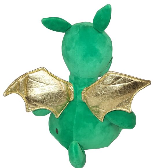 FAO Schwarz Plush Green Dragon Stuffed Animal Toy LED Lights Sound - Picture 7 of 16